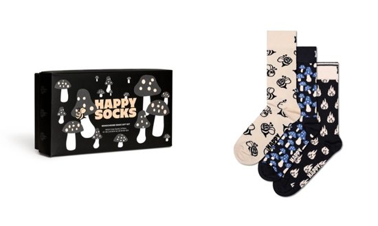 Zestaw skarpetek Happy Socks 3-Pack Monochrome Magic  Gift Set P000316